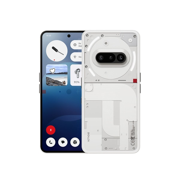 Мобилен телефон Nothing Phone (3a), 256GB, 12GB RAM, 5G, бял (NOTHING-P3A-1225-WH)-0